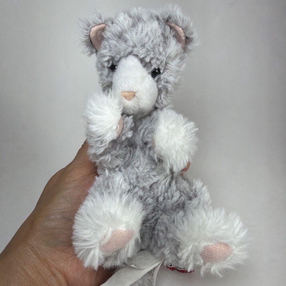 Douglas Lil Handful Gray Kitten Cat 6" Plush Stuffed Animal Cuddle Toy #14476